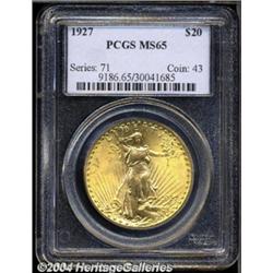 1927 $20 MS65 PCGS.
