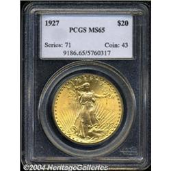 1927 $20 MS65 PCGS.