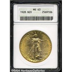 1928 $20 MS63 ANACS.