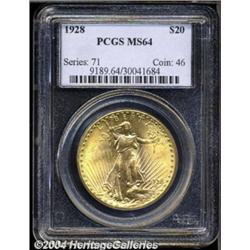1928 $20 MS64 PCGS.