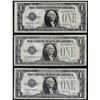 Image 1 : Lot of (3) 1928 $1 Silver Certificate Funnyback Notes