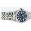 Image 7 : Rolex Mens Stainless Steel 1.00ctw Ruby and Diamond Datejust Wristwatch