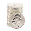 Image 1 : Roll of (20) 1963-D Brilliant Uncirculated Franklin Half Dollar Coins