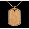 Image 2 : 14KT Rose Gold 2.50ctw Pendant with Chain