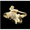 Image 1 : 14KT Yellow Gold 0.07ctw Frog Ring