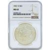 Image 1 : 1921-S $1 Morgan Silver Dollar Coin NGC MS62