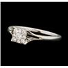 Image 2 : 10KT White Gold 0.35ctw Diamond Ring