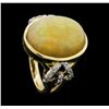 Image 4 : 14KT Yellow Gold 9.69ct Opal and Diamond Ring