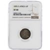 Image 1 : 1895 South Africa 6 Pence Coin NGC XF40