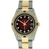 Image 1 : Rolex Mens 18KT Two Tone 1.00ctw Ruby and Diamond DateJust Wristwatch