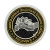Image 1 : .999 Silver Stockmens Elko, Nevada $10 Limited Edition Casino Gaming Token