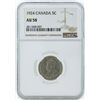 Image 1 : 1924 Canada 5 Cent Coin NGC AU58