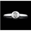 Image 1 : 14KT White Gold Ladies 0.18ct Diamond Ring