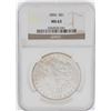 Image 1 : 1896 $1 Morgan Silver Dollar Coin NGC MS63