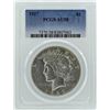 Image 1 : 1927 $1 Peace Silver Dollar Coin PCGS AU58