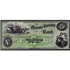 Image 1 : 1800s $5 The Morris County Bank Obsolete Note