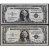 Image 1 : 1935A $1 R & S Pair of Experimental Silver Certificate Notes