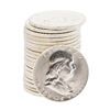 Roll of (20) 1963 Brilliant Uncirculated Franklin Half Dollar Coins