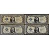 Image 1 : Lot of (4) 1928 $1 Silver Certificate Funnyback Notes