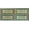 Image 2 : Lot of (4) 1928 $1 Silver Certificate Funnyback Notes