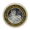 Image 1 : .999 Silver Las Vegas Club $10 Limited Edition Casino Gaming Token