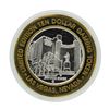 Image 2 : .999 Silver Las Vegas Club $10 Limited Edition Casino Gaming Token
