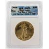 Image 1 : 2005 $50 American Gold Eagle Coin First Day of Issue ICG MS70