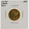 Image 1 : 1895 $5 Liberty Head Half Eagle Gold Coin