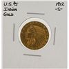 Image 1 : 1912-S $5 Indian Head Half Eagle Gold Coin