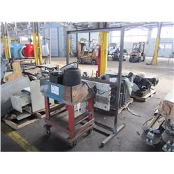 RACK, ROLLING WORK STATION, MISC TRUCK PARTS
