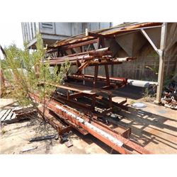 PIPE RACK W/MISC PIPES