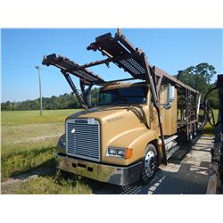 2001 FREIGHTLINER FD1 CAR CARRIER TRUCK VIN/SN:1FVHACAS91LH62882 T/A, CAT C-12 ENGINE, 40K REARS, 12