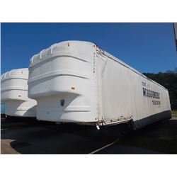 1990 DUNHAM VAN CAR CARRIER TRAILER VIN/SN:1DNV482C8LM022131 TRI-AXLE, 58' LENGTH, CURTAIN SIDE, AIR