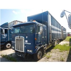 1993 KENWORTH K100E CAR CARRIER TRUCK VIN/SN:1NKELR9X4PJ379539 CAB OVER, T/A, DIESEL ENGINE, 8LL TRA