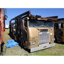1998 FREIGHTLINER FL8 CAR CARRIER TRUCK VIN/SN:1FVX4WEB9WL831802 CAB OVER, T/A, CAT ENGINE, 10 SPEED
