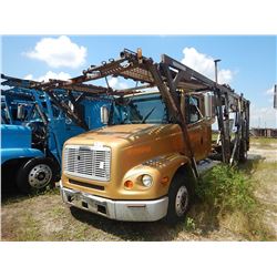 1999 FREIGHTLINER CAR CARRIER TRUCK VIN/SN:1FVXTWEB6XHA73685 T/A, CAT ENGINE, 10 SPEED TRANS, 34K RE