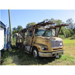 1999 FREIGHTLINER FL112 CAR CARRIER TRUCK VIN/SN:1FVXTWEB2XHA73683 T/A, CAT DIESEL ENGINE, 10 SPD TR