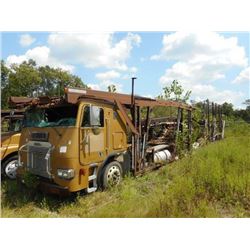1999 FREIGHTLINER CAR CARRIER TRUCK VIN/SN:1FVX4WEB2XLA33906 CAB-OVER, T/A, CAT ENGINE, 10 SPD TRANS