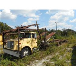 1992 VOLVO/WHITEGMC WAH64 CAR CARRIER TRUCK VIN/SN:4V2PCBRE0NN643777 T/A, DETROIT DIESEL ENGINE, 7 S