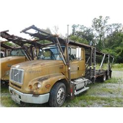 1999 FREIGHTLINER FL112 CAR CARRIER TRUCK VIN/SN:1FVXTWEBXXHA73687 T/A, DIESEL ENGINE, 10 SPD TRANS,