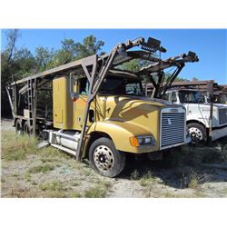 2001 FREIGHTLINER FD1 CAR CARRIER TRUCK VIN/SN:1FVHACAS21LH62898 T/A, CAT ENGINE, 10 SPEED TRANS, EN