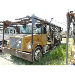 1996 VOLVO WAH64 CAR CARRIER TRUCK VIN/SN:4V5PCBPF3TR726611 T/A, CUMMINS M11-370E ENGINE, 10 SPEED T