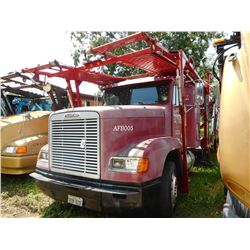 1997 FREIGHTLINER CAR CARRIER TRUCK VIN/SN:1FVXDXYB4VP810252 T/A, CAT ENGINE, 10 SPEED TRANS, 40K RE