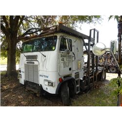 1990 FREIGHTLINER FLA CAR CARRIER TRUCK VIN/SN:1FUPASYB4LH374882 CAB OVER, T/A, CAT ENGINE, 9 SPEED 
