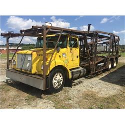 1993 VOLVO/WHITEGMC WAH64 CAR CARRIER TRUCK VIN/SN:4V2PCBRE3PN657563 T/A, DETROIT DIESLE ENGINE, 7 S