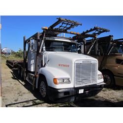 1996 FREIGHTLINER CAR CARRIER TRAILER VIN/SN:1FUY3EDB3TL669197 T/A, CAT ENGINE, 10 SPEED TRANS, 40K 