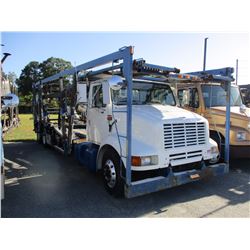 2003 INTERNATIONAL 8100CH CAR CARRIER TRUCK VIN/SN:1HSHNAHRX3H561915 T/A, CUMMINS ENGINE, 9 SPEED TR