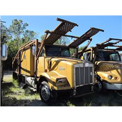 1990 KENWORTH T800 CAR CARRIER TRUCK VIN/SN:1NKDLR9X6LS534480 T/A, DETROIT SERIES 60 ENGINE, 38K REA