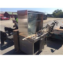 STAINLESS FOOD CABINET, WOOD CABINET