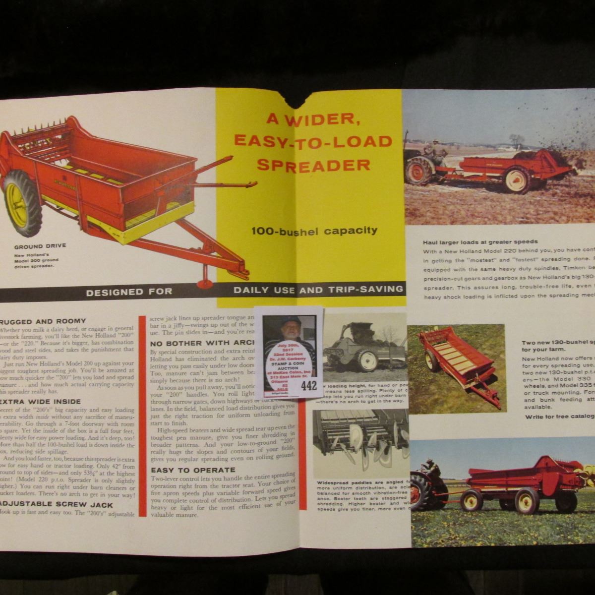 Sales Brochure New Holland Model 200 And Model 220 Slight